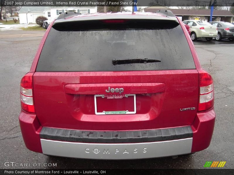 Inferno Red Crystal Pearlcoat / Pastel Slate Gray 2007 Jeep Compass Limited