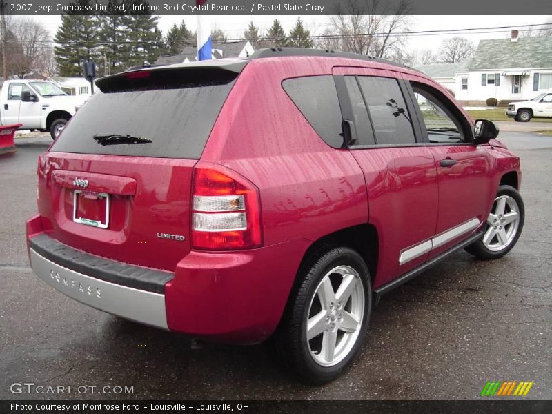 Inferno Red Crystal Pearlcoat / Pastel Slate Gray 2007 Jeep Compass Limited