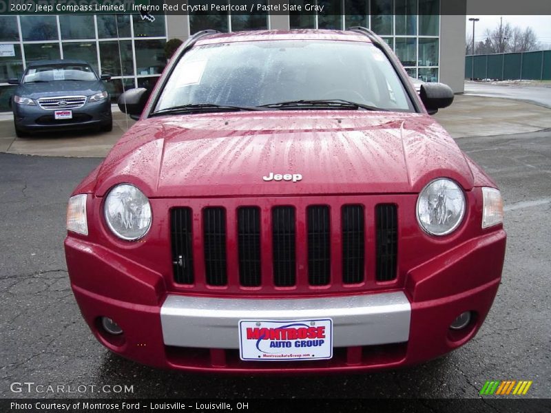 Inferno Red Crystal Pearlcoat / Pastel Slate Gray 2007 Jeep Compass Limited