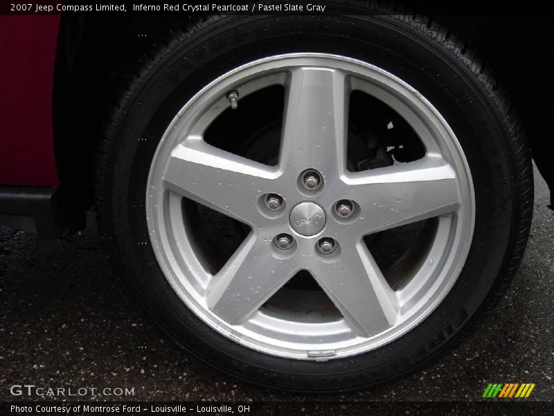 Inferno Red Crystal Pearlcoat / Pastel Slate Gray 2007 Jeep Compass Limited