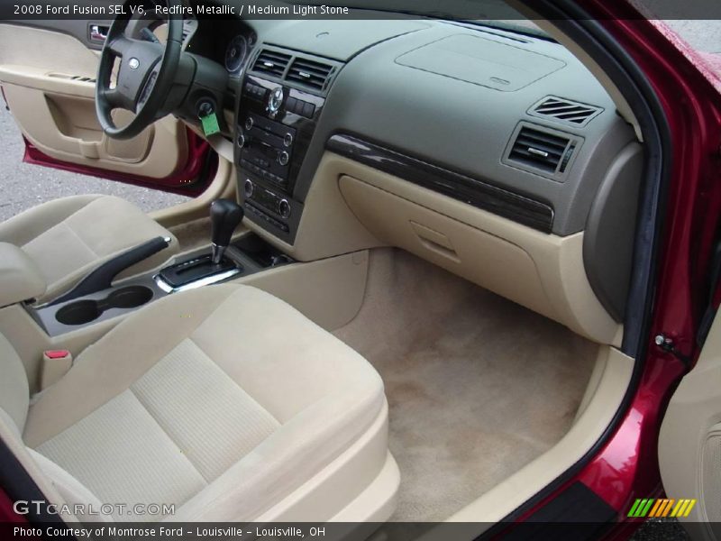 Redfire Metallic / Medium Light Stone 2008 Ford Fusion SEL V6