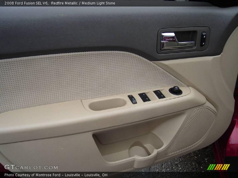 Redfire Metallic / Medium Light Stone 2008 Ford Fusion SEL V6