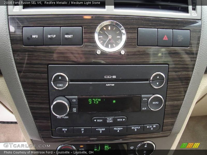 Redfire Metallic / Medium Light Stone 2008 Ford Fusion SEL V6