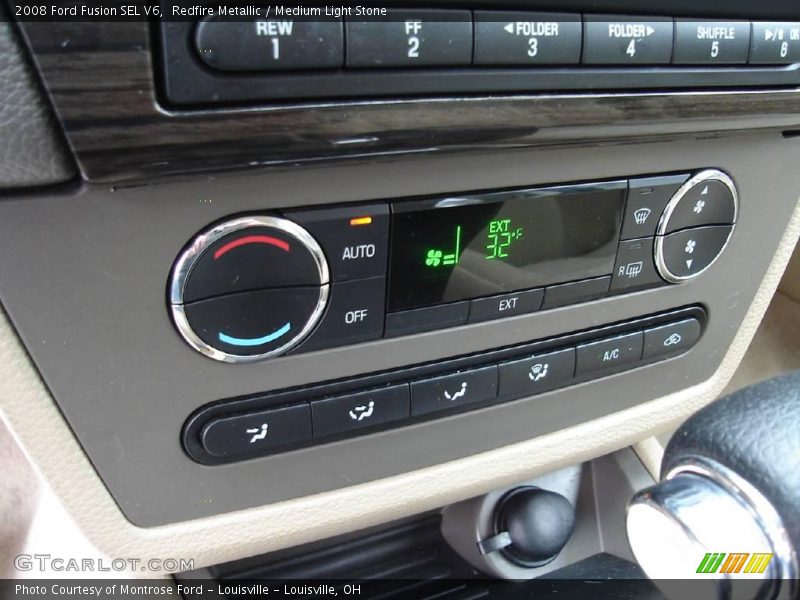 Redfire Metallic / Medium Light Stone 2008 Ford Fusion SEL V6