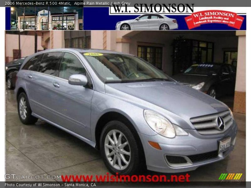 Alpine Rain Metallic / Ash Grey 2006 Mercedes-Benz R 500 4Matic