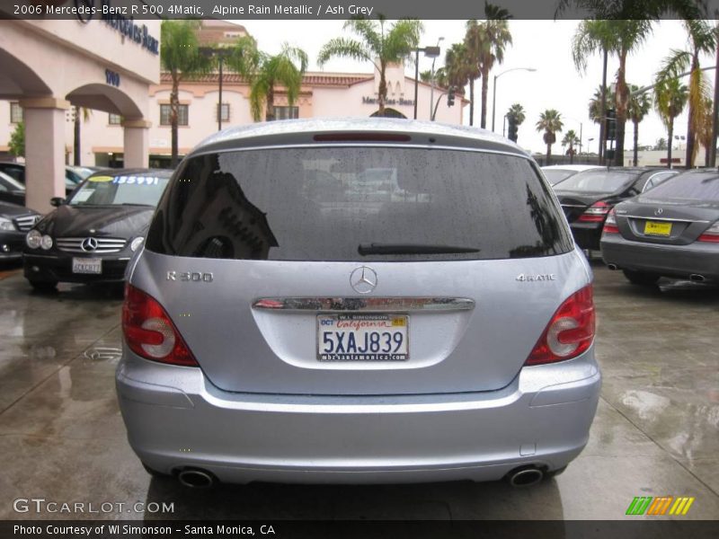 Alpine Rain Metallic / Ash Grey 2006 Mercedes-Benz R 500 4Matic