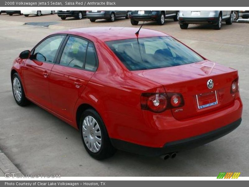 Salsa Red / Anthracite Black 2008 Volkswagen Jetta S Sedan