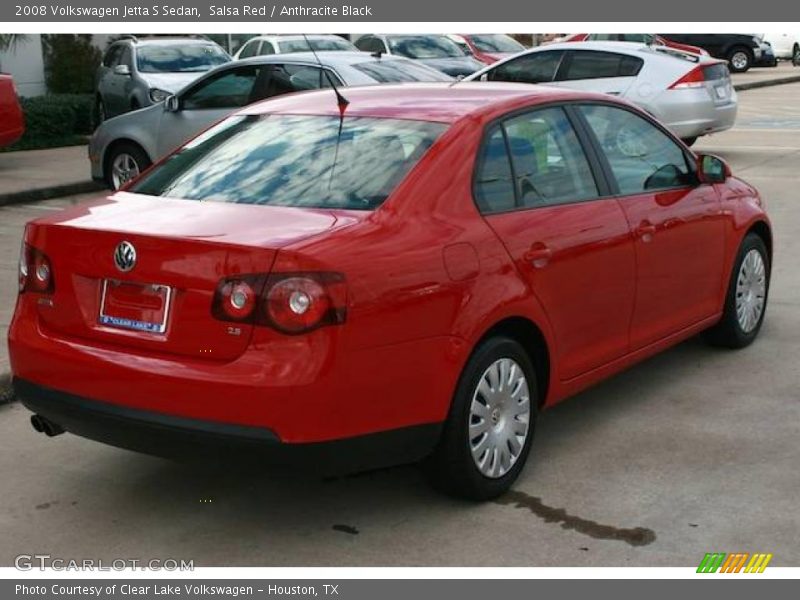 Salsa Red / Anthracite Black 2008 Volkswagen Jetta S Sedan