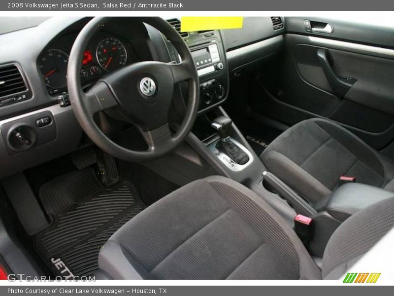 Salsa Red / Anthracite Black 2008 Volkswagen Jetta S Sedan