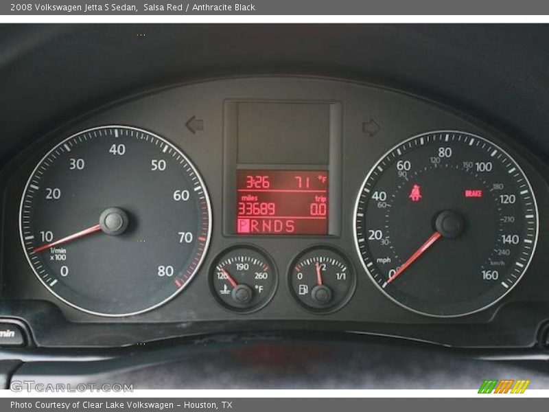 Salsa Red / Anthracite Black 2008 Volkswagen Jetta S Sedan