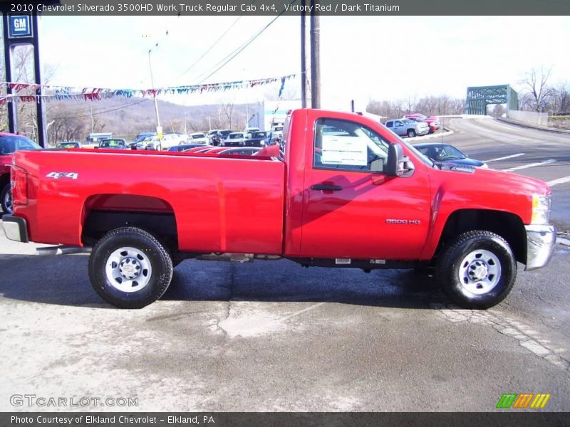 Victory Red / Dark Titanium 2010 Chevrolet Silverado 3500HD Work Truck Regular Cab 4x4