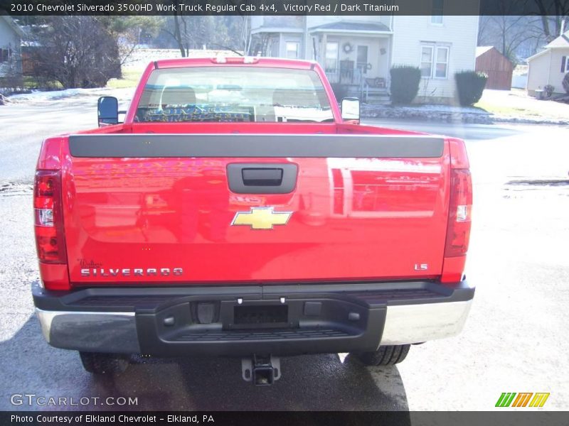 Victory Red / Dark Titanium 2010 Chevrolet Silverado 3500HD Work Truck Regular Cab 4x4