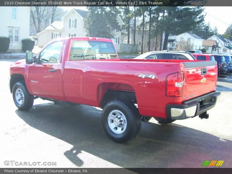 Victory Red / Dark Titanium 2010 Chevrolet Silverado 3500HD Work Truck Regular Cab 4x4