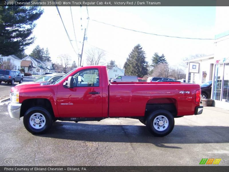 Victory Red / Dark Titanium 2010 Chevrolet Silverado 3500HD Work Truck Regular Cab 4x4