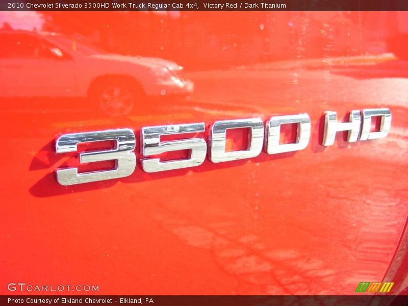 Victory Red / Dark Titanium 2010 Chevrolet Silverado 3500HD Work Truck Regular Cab 4x4