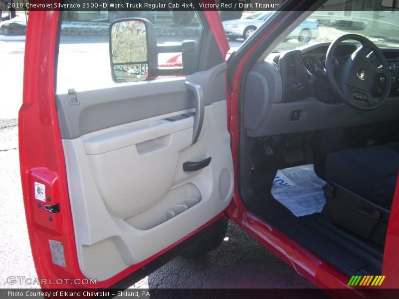 Victory Red / Dark Titanium 2010 Chevrolet Silverado 3500HD Work Truck Regular Cab 4x4