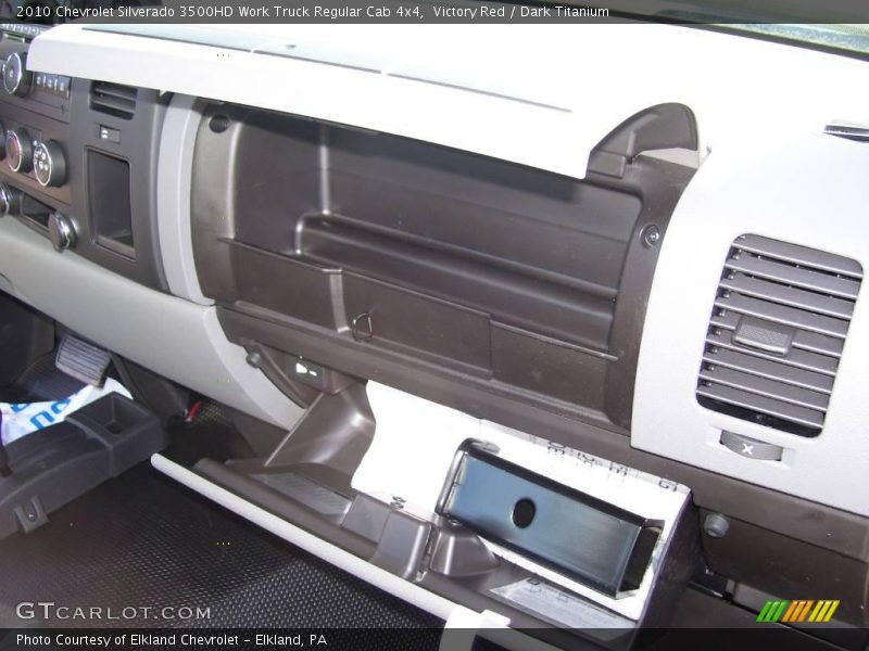 Victory Red / Dark Titanium 2010 Chevrolet Silverado 3500HD Work Truck Regular Cab 4x4