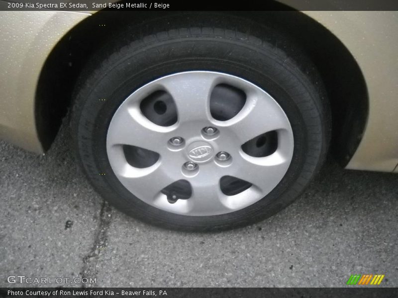 Sand Beige Metallic / Beige 2009 Kia Spectra EX Sedan