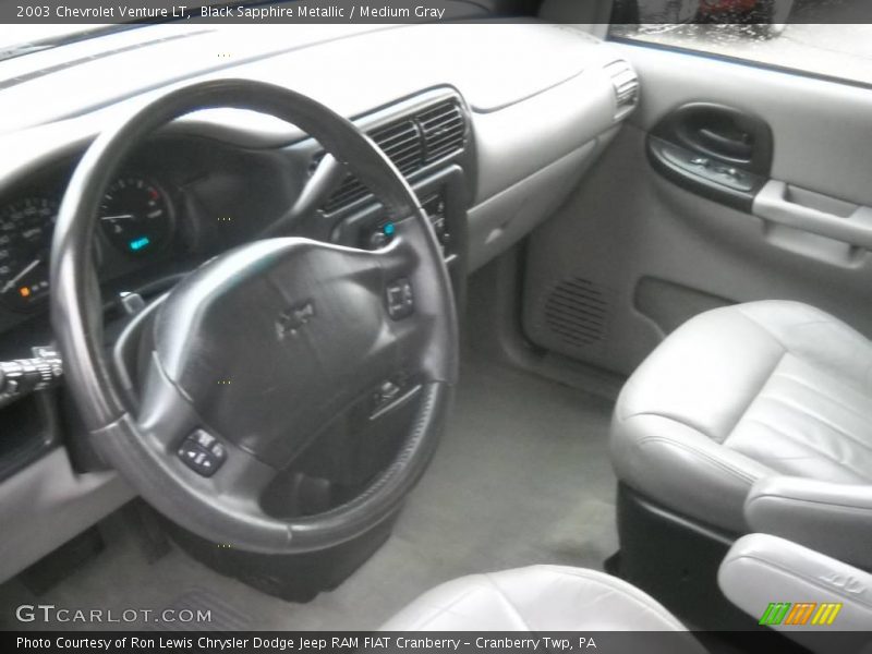 Black Sapphire Metallic / Medium Gray 2003 Chevrolet Venture LT