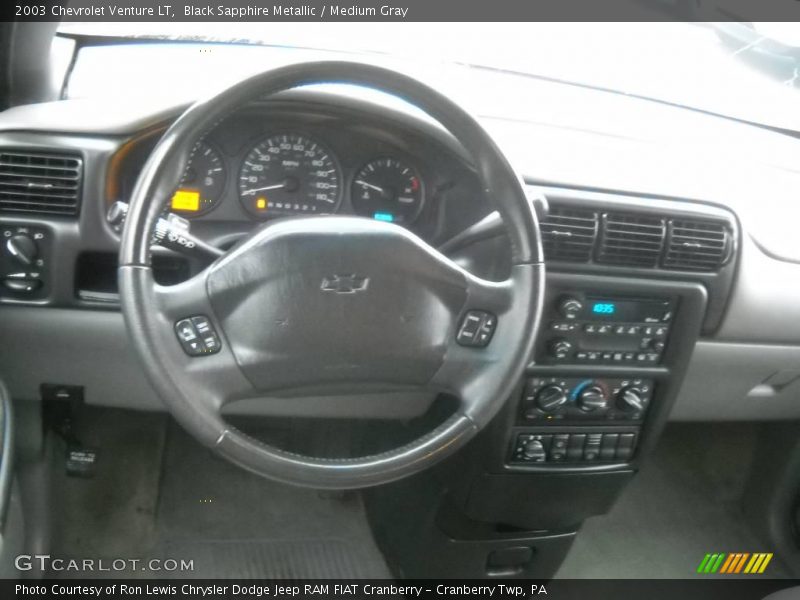 Black Sapphire Metallic / Medium Gray 2003 Chevrolet Venture LT