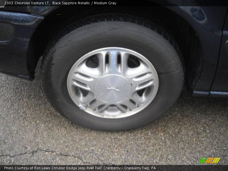 Black Sapphire Metallic / Medium Gray 2003 Chevrolet Venture LT