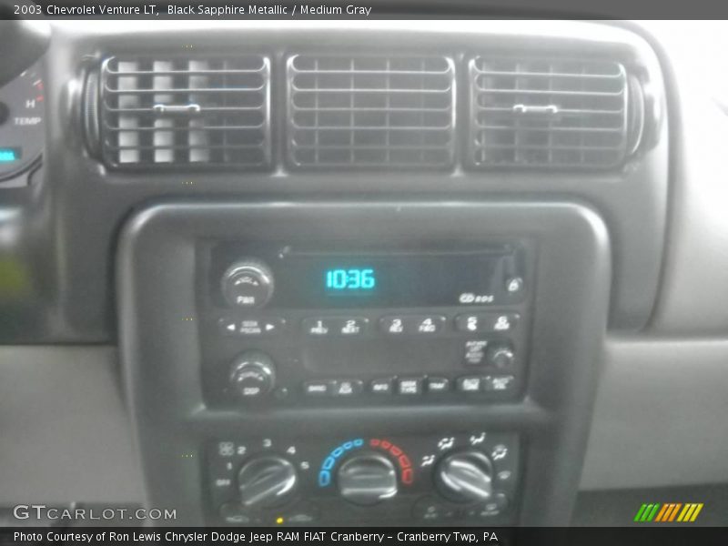 Black Sapphire Metallic / Medium Gray 2003 Chevrolet Venture LT