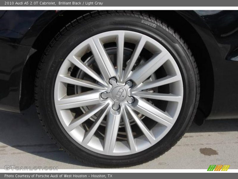 Brilliant Black / Light Gray 2010 Audi A5 2.0T Cabriolet