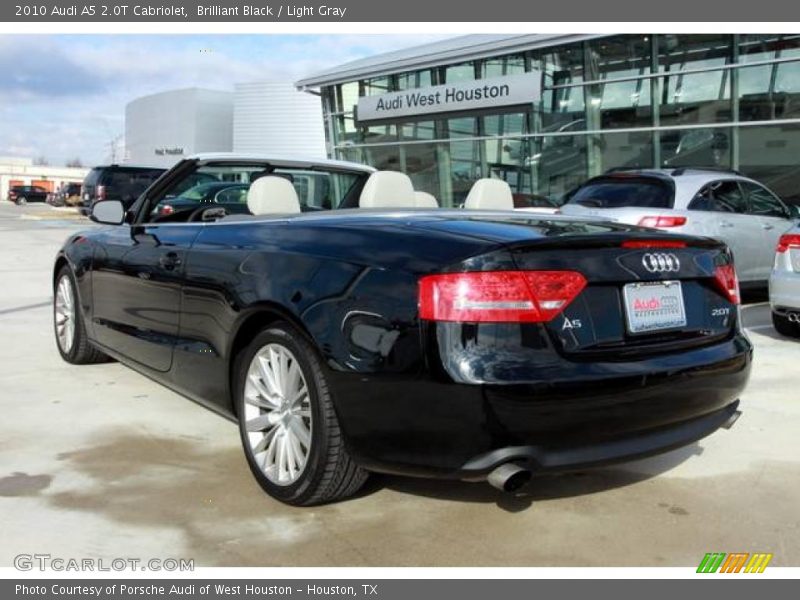 Brilliant Black / Light Gray 2010 Audi A5 2.0T Cabriolet