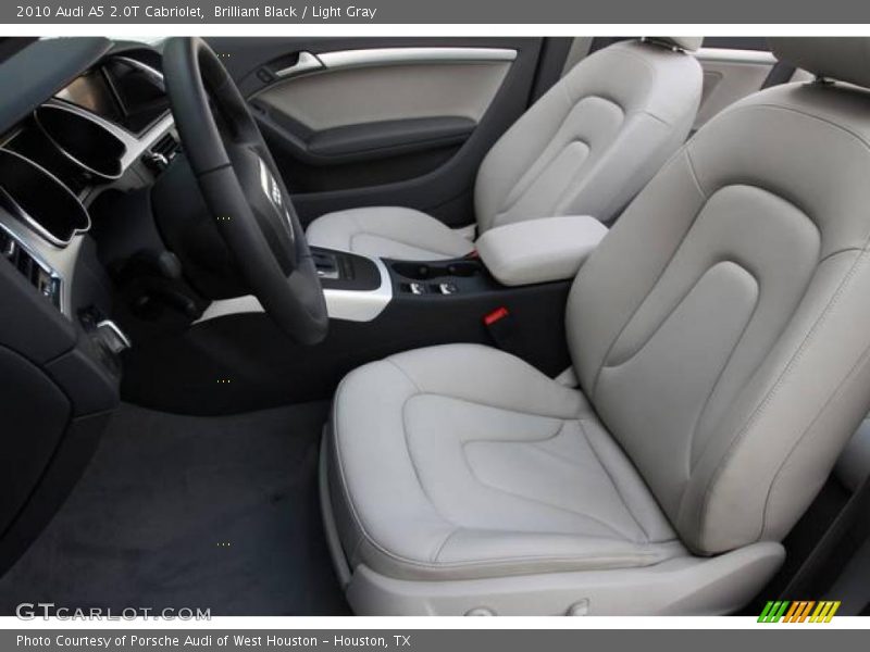 Brilliant Black / Light Gray 2010 Audi A5 2.0T Cabriolet
