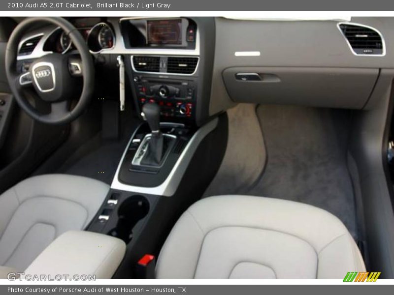 Brilliant Black / Light Gray 2010 Audi A5 2.0T Cabriolet
