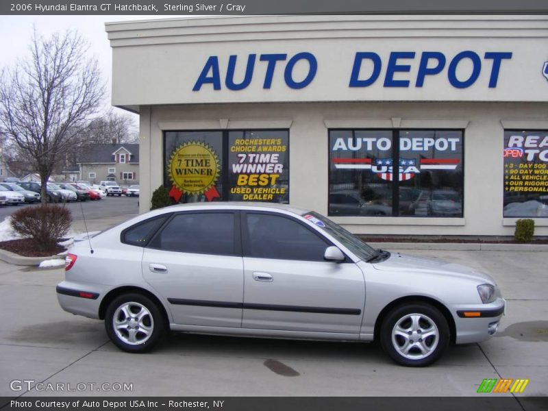 Sterling Silver / Gray 2006 Hyundai Elantra GT Hatchback