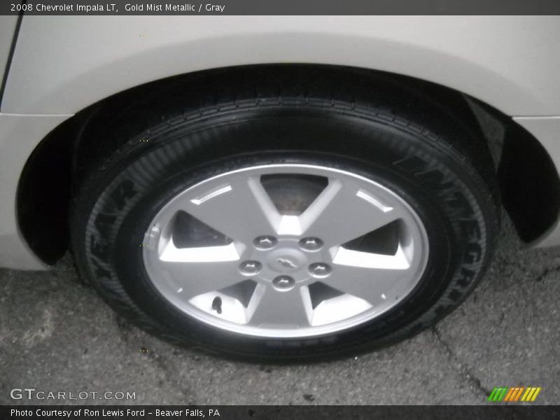 Gold Mist Metallic / Gray 2008 Chevrolet Impala LT