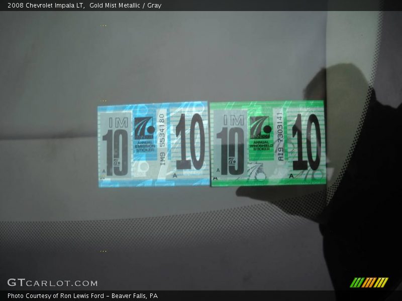 Gold Mist Metallic / Gray 2008 Chevrolet Impala LT