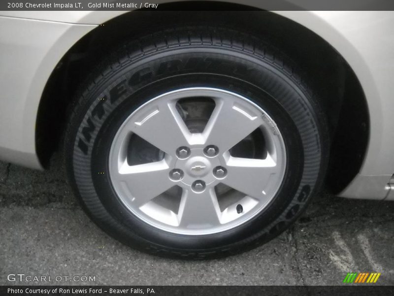 Gold Mist Metallic / Gray 2008 Chevrolet Impala LT