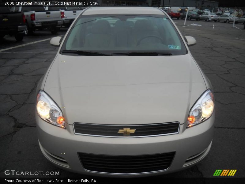 Gold Mist Metallic / Gray 2008 Chevrolet Impala LT