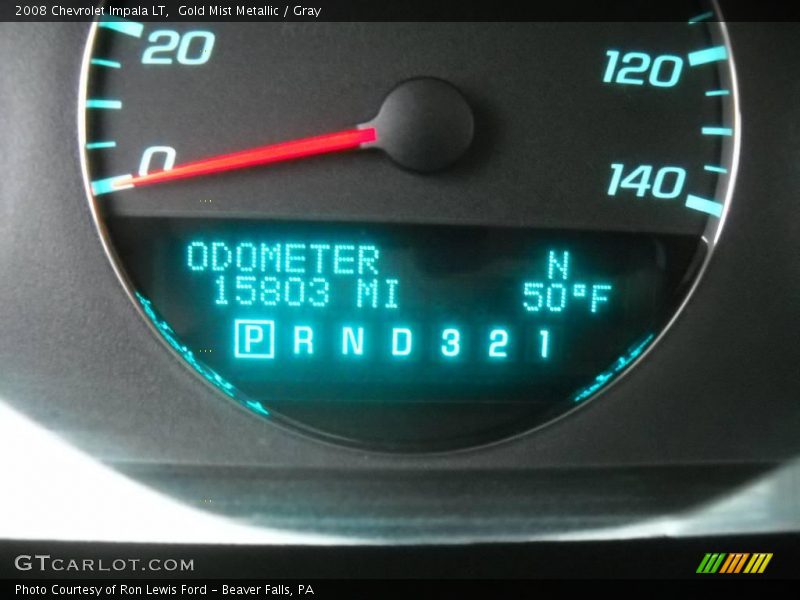 Gold Mist Metallic / Gray 2008 Chevrolet Impala LT
