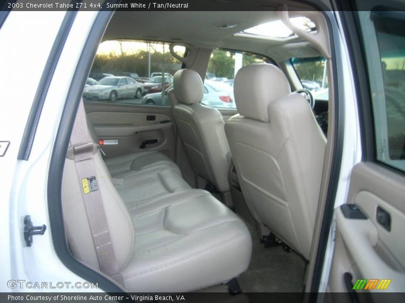 Summit White / Tan/Neutral 2003 Chevrolet Tahoe Z71 4x4