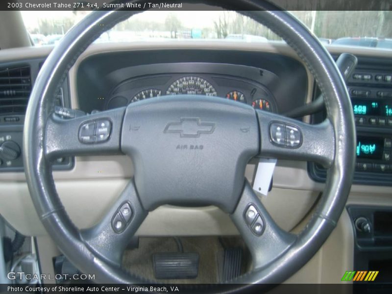 Summit White / Tan/Neutral 2003 Chevrolet Tahoe Z71 4x4