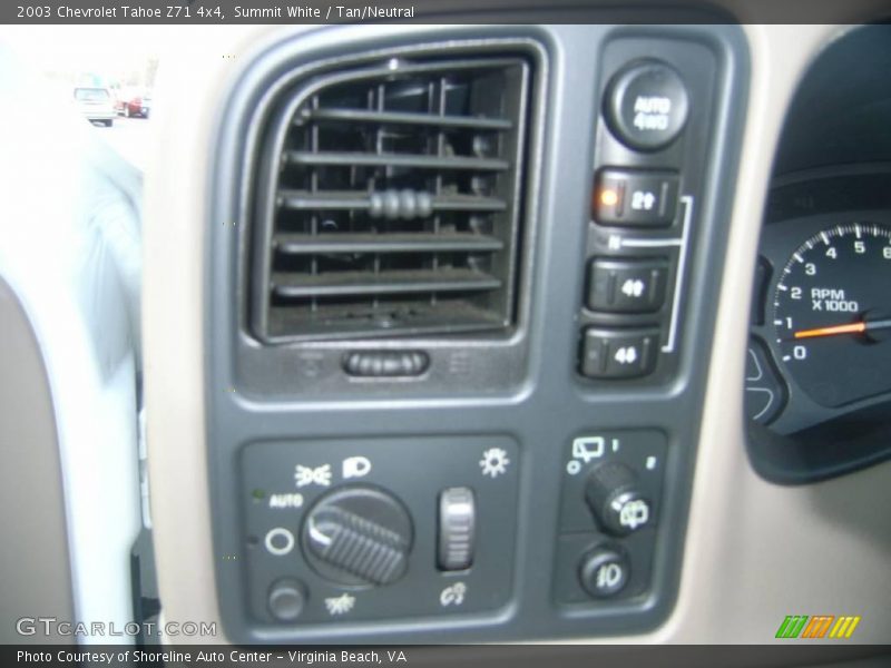 Summit White / Tan/Neutral 2003 Chevrolet Tahoe Z71 4x4