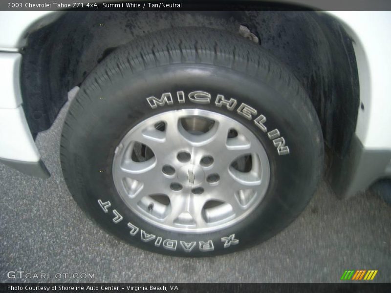Summit White / Tan/Neutral 2003 Chevrolet Tahoe Z71 4x4