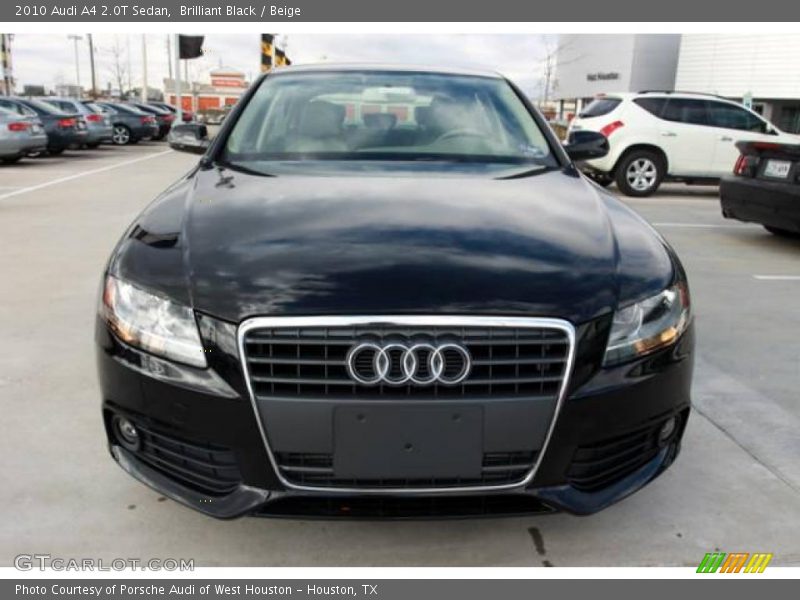 Brilliant Black / Beige 2010 Audi A4 2.0T Sedan