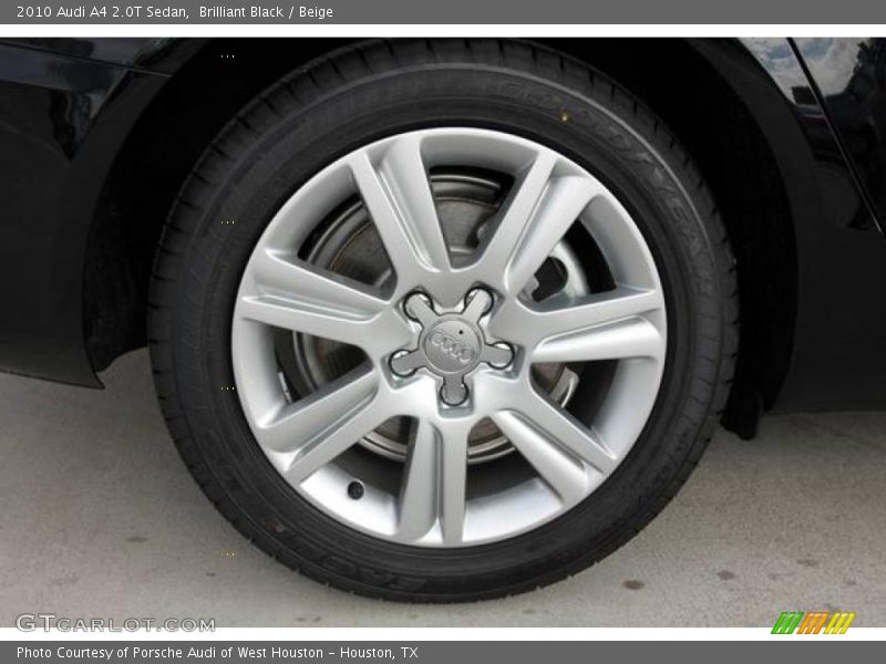 Brilliant Black / Beige 2010 Audi A4 2.0T Sedan
