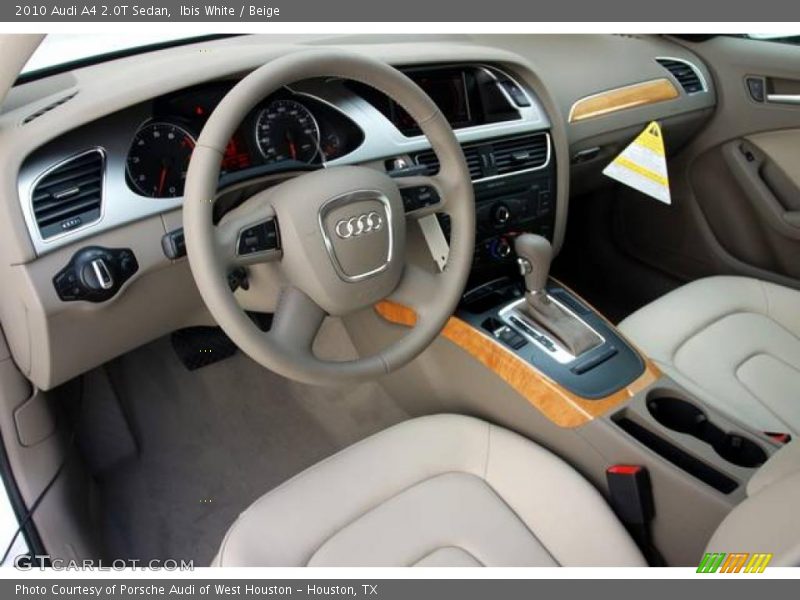 Ibis White / Beige 2010 Audi A4 2.0T Sedan
