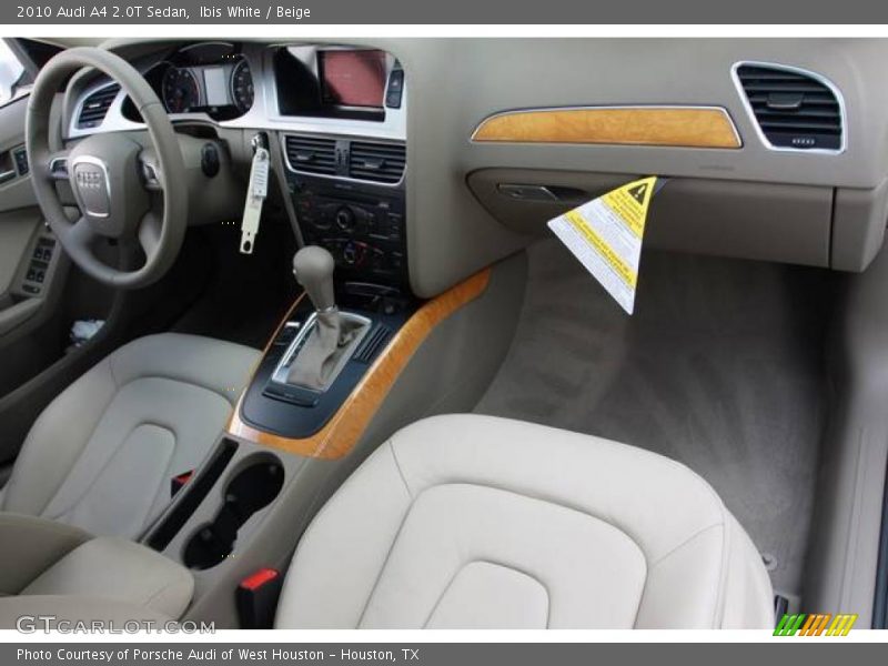 Ibis White / Beige 2010 Audi A4 2.0T Sedan
