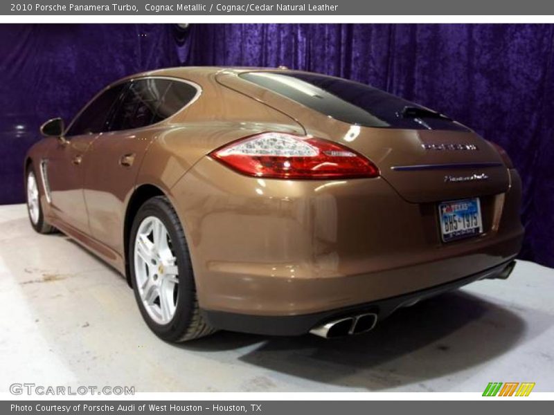 Cognac Metallic / Cognac/Cedar Natural Leather 2010 Porsche Panamera Turbo