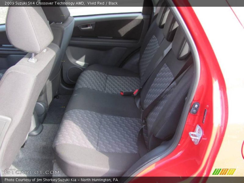 Vivid Red / Black 2009 Suzuki SX4 Crossover Technology AWD