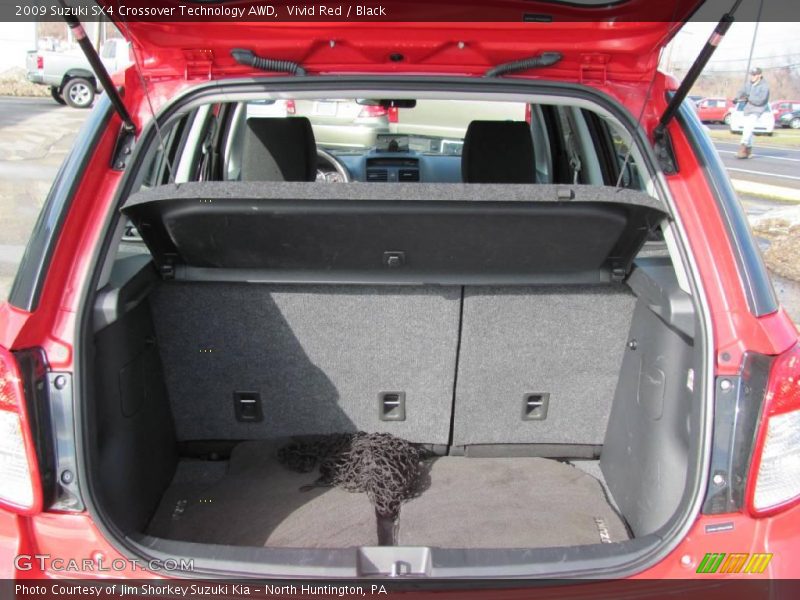 Vivid Red / Black 2009 Suzuki SX4 Crossover Technology AWD