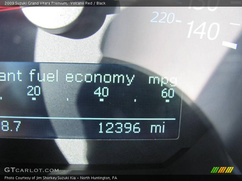 Volcano Red / Black 2009 Suzuki Grand Vitara Premium