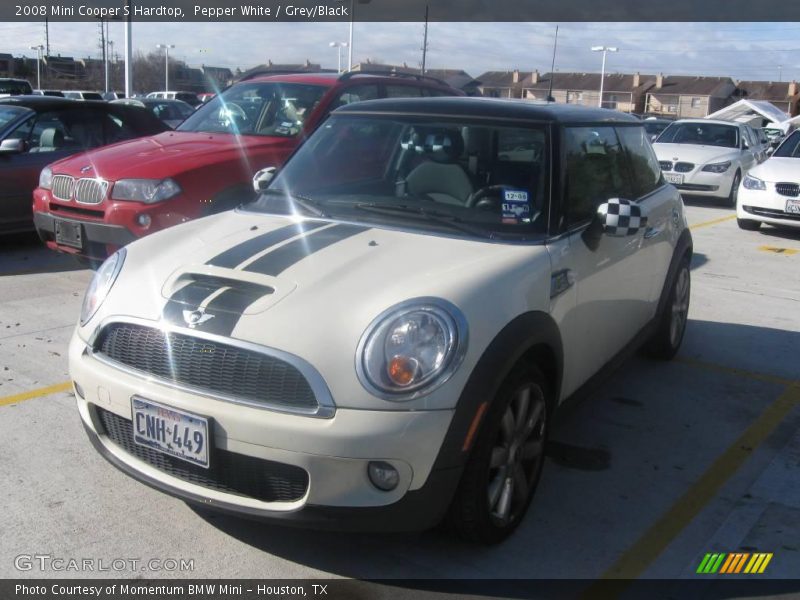 Pepper White / Grey/Black 2008 Mini Cooper S Hardtop