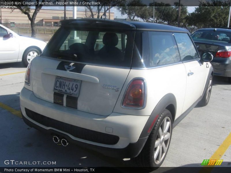 Pepper White / Grey/Black 2008 Mini Cooper S Hardtop